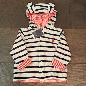 Baby Gap Striped Button Up Sweater Jacket 6-12M